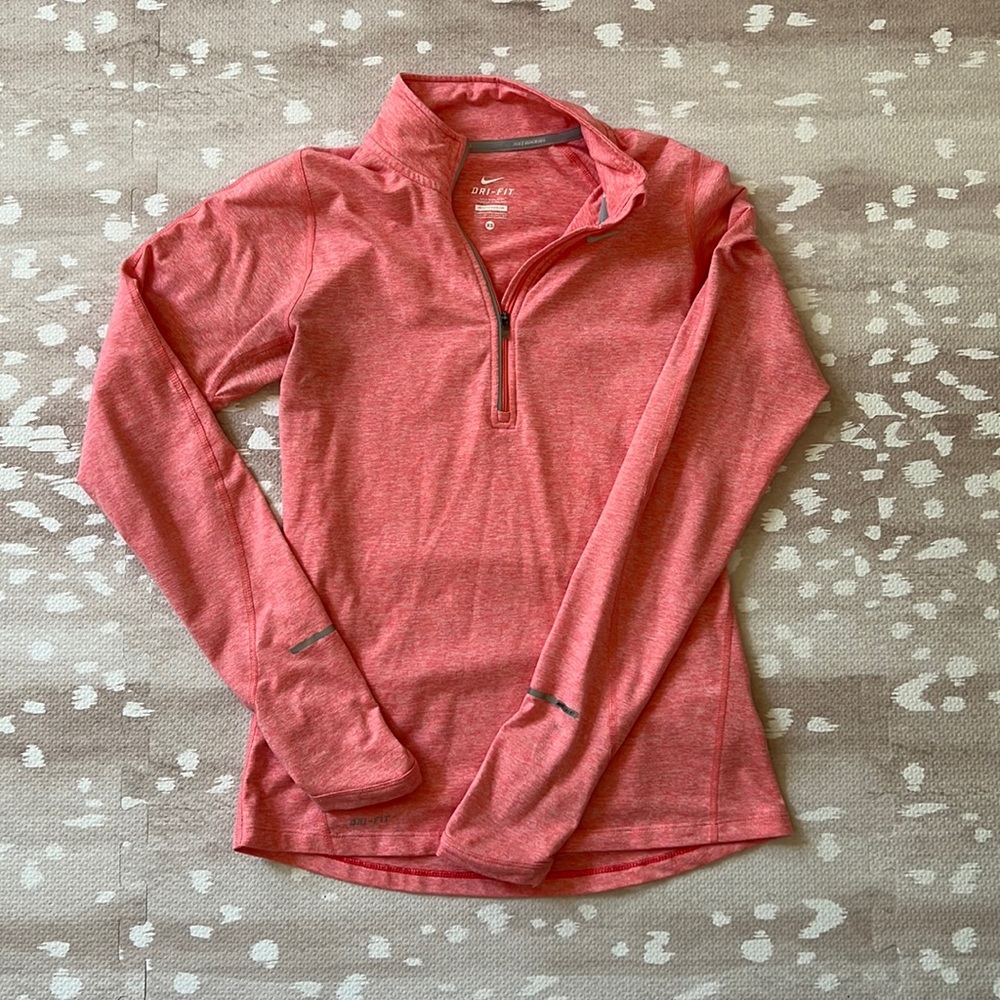 coral dry fit quarter zip